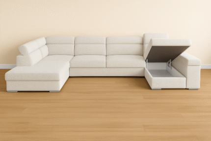 Colorado U-Bank – Beige Bouclé