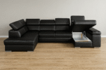Colorado U-Bank Kunstleder Zwart