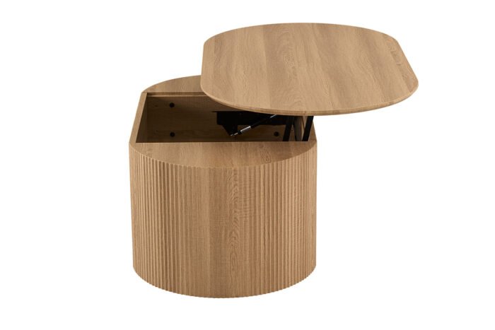 NEW - Salontafel 'Lagos' 120 cm Lift-top Decor Eik Naturel - Afbeelding 10