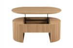 NEW - Salontafel 'Lagos' 120 cm Lift-top Decor Eik Naturel - Afbeelding 8